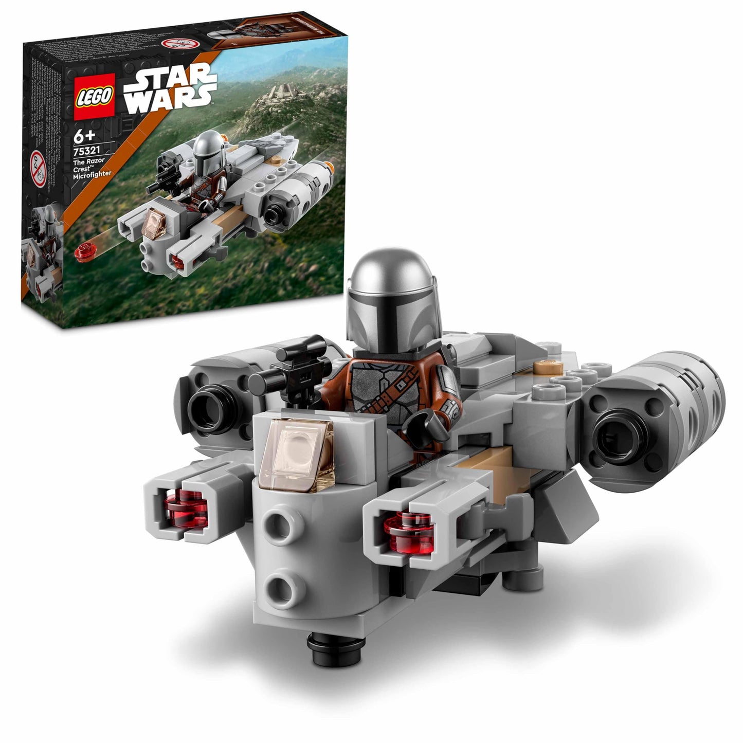 LEGO 75321 Star Wars The Razor Crest Microfighter Building Toy, Mandalorian Gunship & Minifigure, Gift Idea for Boys and Girls age 6 Plus Years Old