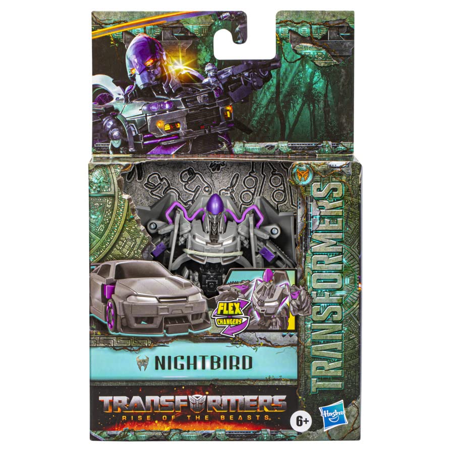 Transformers: Rise of The Beasts Flex Changers Nightbird Figure 15cm Age 6+