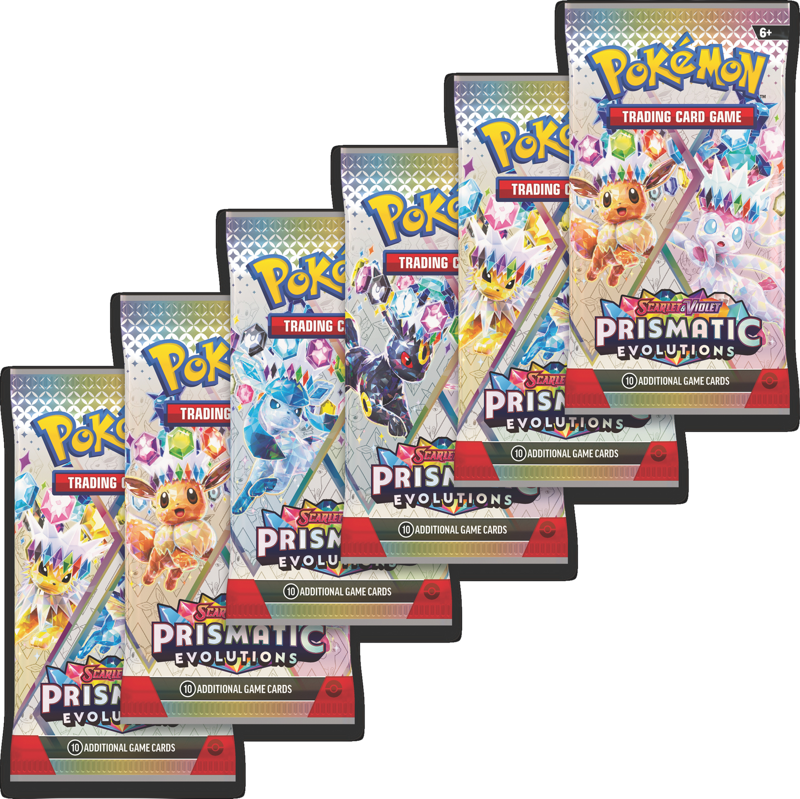 Pokemon Scarlet & Violet Prismatic Evolutions: 1x Booster Pack (10 Cards)