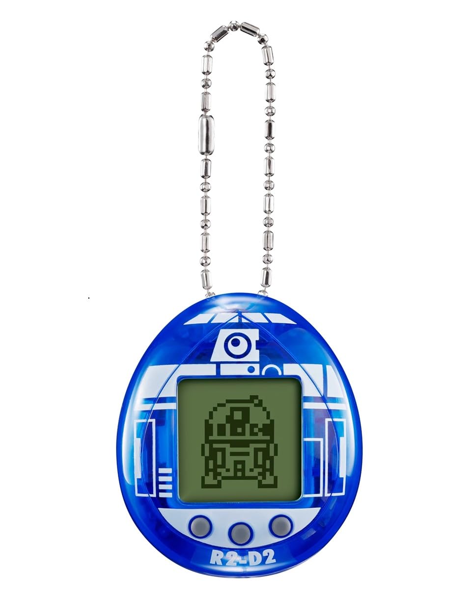 TAMAGOTCHI 88821 Star Wars R2D2 Virtual Pet Droid with Mini-Games, Animated Clips