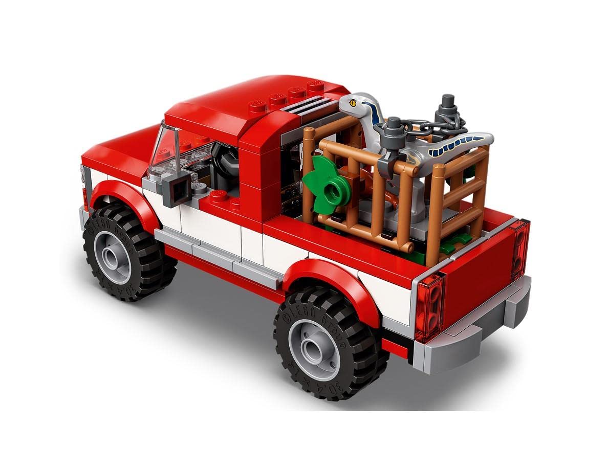 LEGO 76946 Jurassic World Blue and Beta Velociraptor Capture with Truck and 2 Dinosaur Toys, Gifts For Boys & Girls, 2022 Dominion Movie Inspired Set