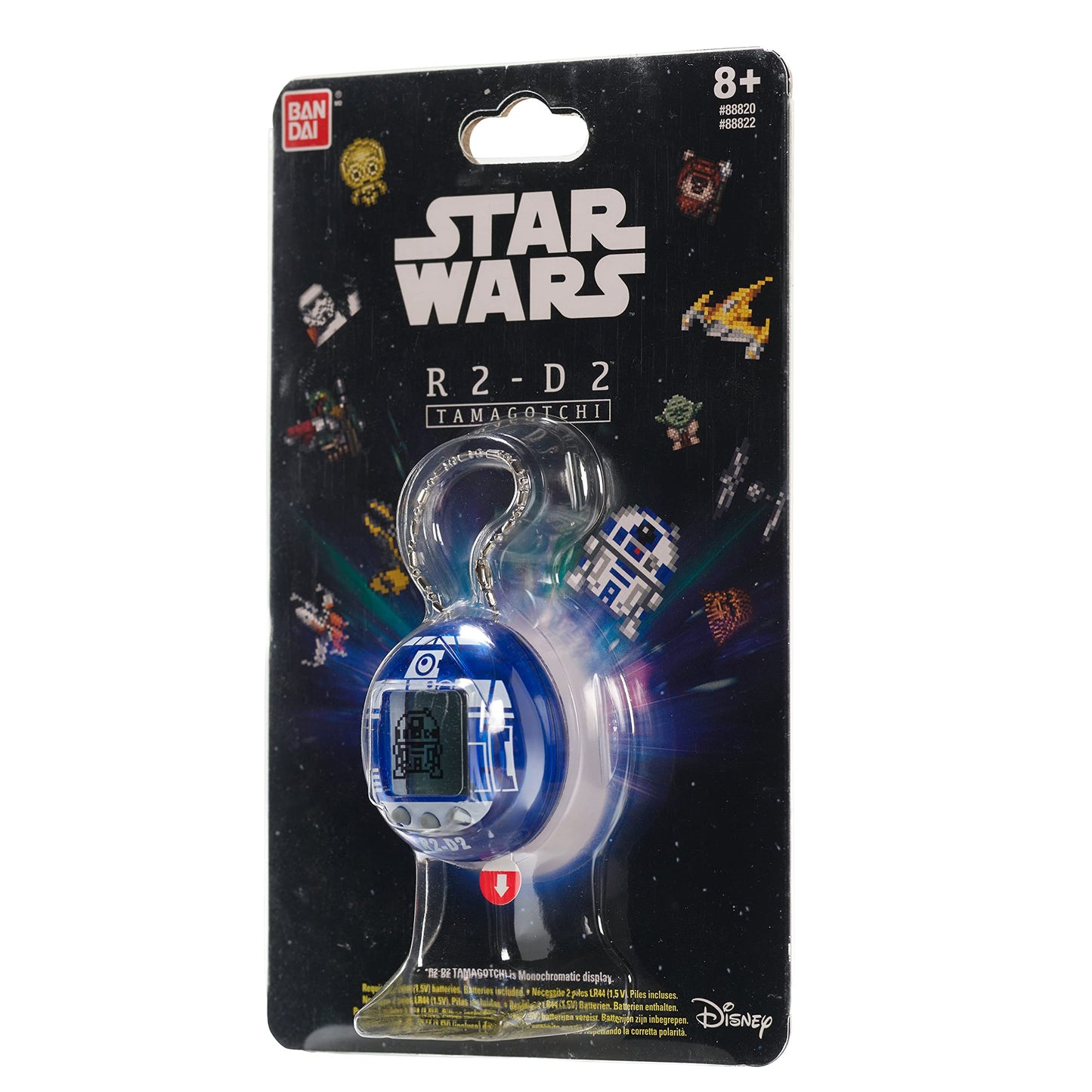 TAMAGOTCHI 88821 Star Wars R2D2 Virtual Pet Droid with Mini-Games, Animated Clips