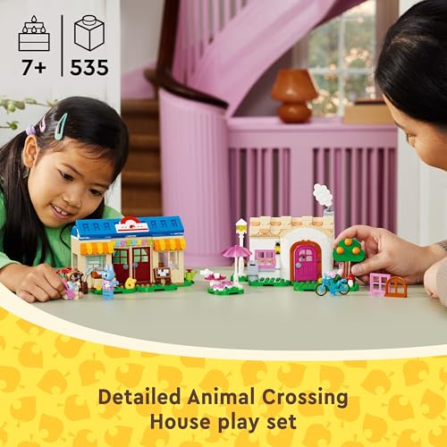 LEGO Animal Crossing Nook’s Cranny & Rosie's House Creative Building Toy for 7 Plus Year Old Kids, Girls & Boys, Includes 2 Characters from the Video Game Series, Birthday Gift Idea 77050