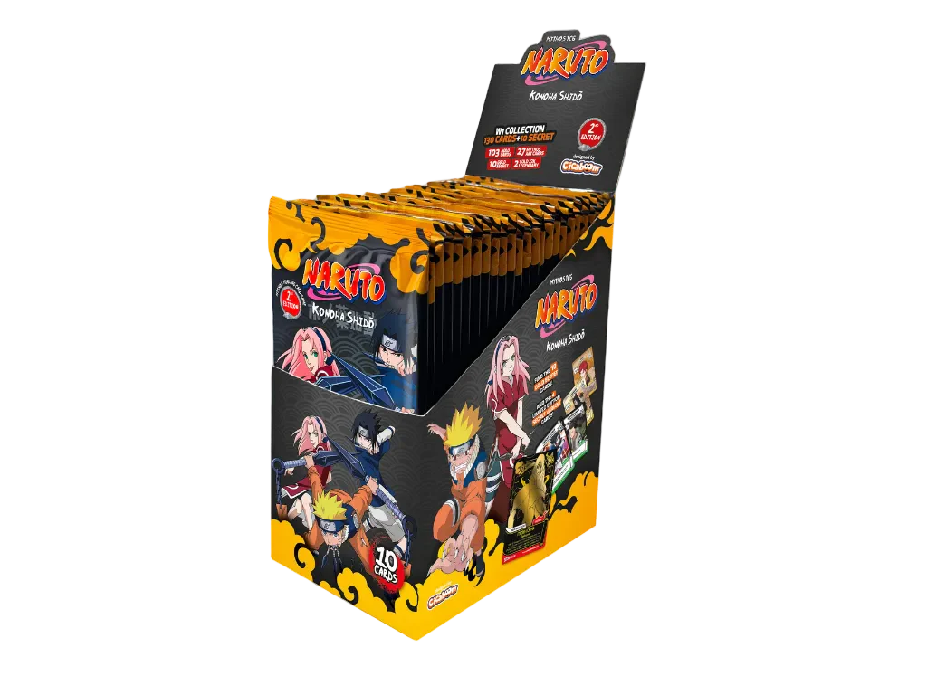 Naruto Mythos TCG - Set 01 - Konoha Shido - Booster Box (24x Packs) (2nd Edition) release date 26th JUNE