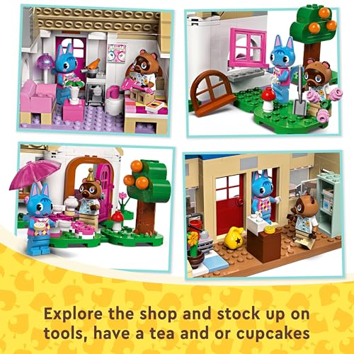 LEGO Animal Crossing Nook’s Cranny & Rosie's House Creative Building Toy for 7 Plus Year Old Kids, Girls & Boys, Includes 2 Characters from the Video Game Series, Birthday Gift Idea 77050