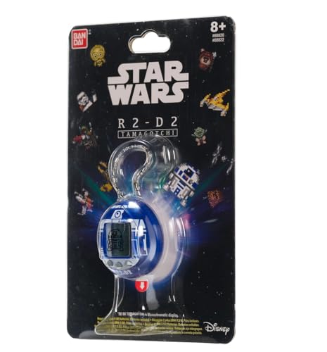 TAMAGOTCHI 88821 Star Wars R2D2 Virtual Pet Droid with Mini-Games, Animated Clips
