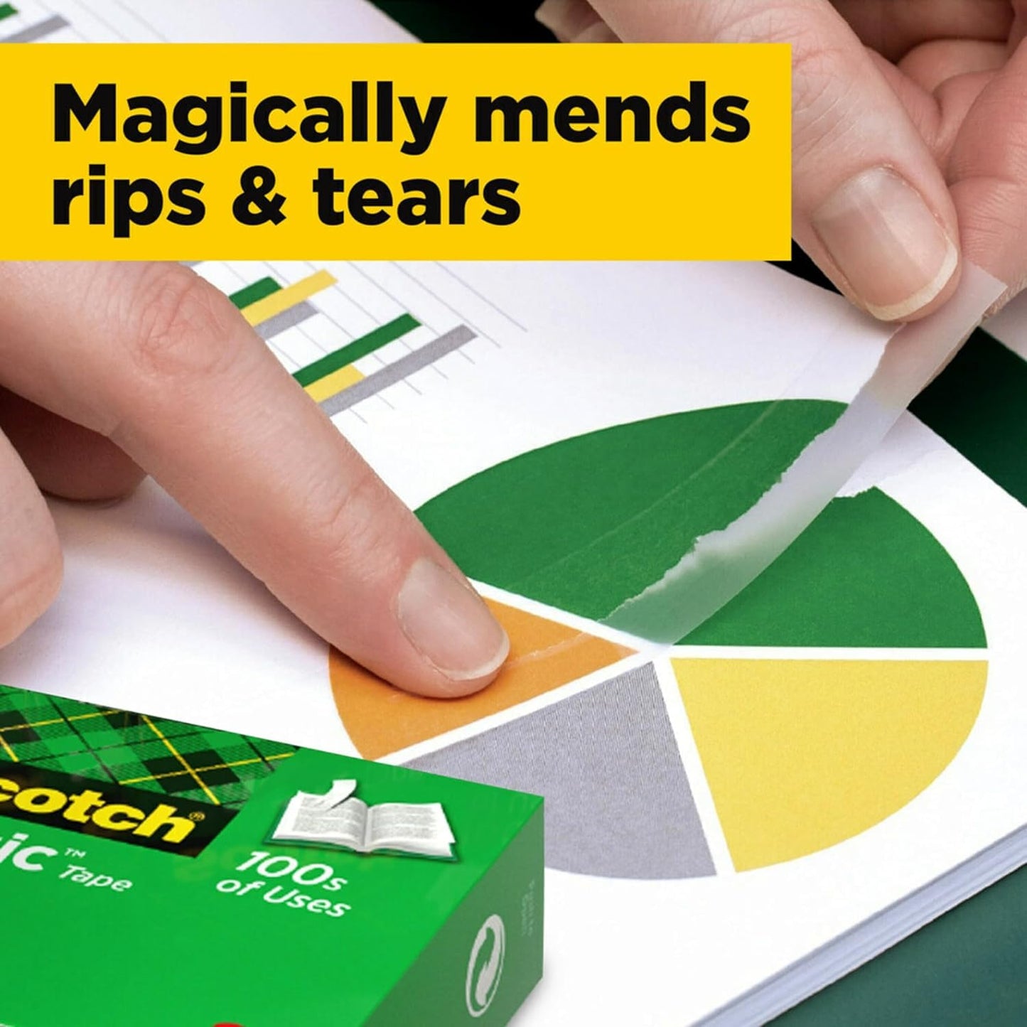 Scotch Magic Invisible Tape - 24 Rolls - 19 mm x 33 m - General Purpose Sticky Tape for Document Repair, Labelling and Sealing