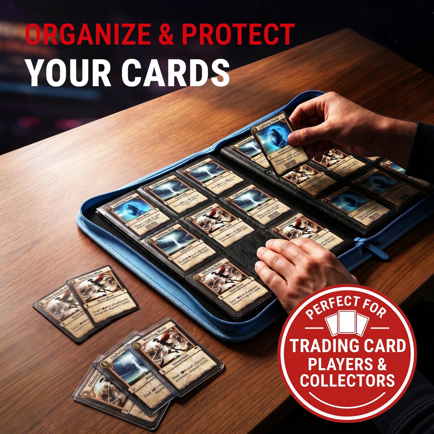 Ultra Pro | Pokemon Elite Series: Lucario 9-Pocket Zippered PRO Binder | Trading Card Game Accessory| Ages 6+