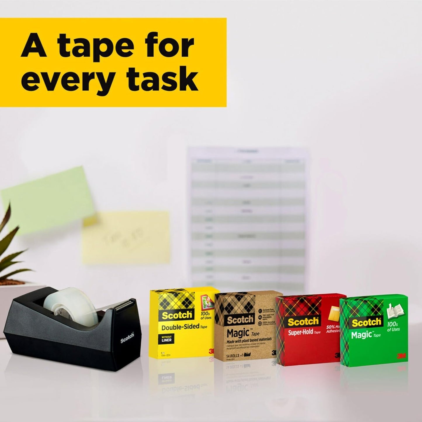 Scotch Magic Invisible Tape - 24 Rolls - 19 mm x 33 m - General Purpose Sticky Tape for Document Repair, Labelling and Sealing