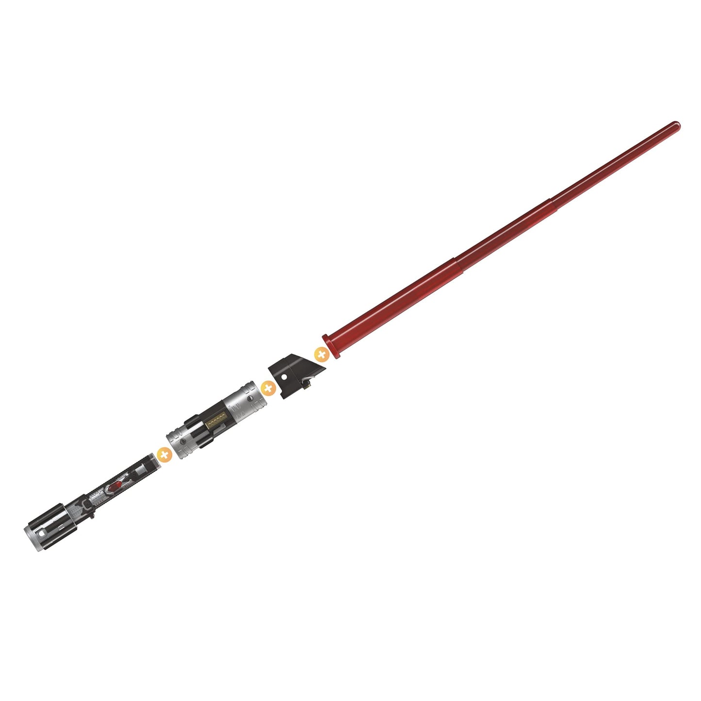 Star Wars Lightsaber Forge Darth Vader Electronic Extendable Red Lightsaber Toy, Customizable Roleplay Toy, Ages 4 and Up
