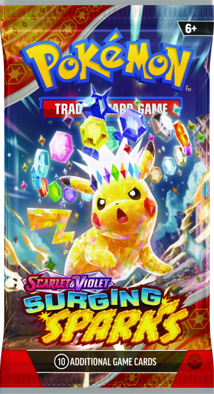 Pokemon Scarlet & Violet Surging Sparks: Booster Pack (10 Cards)