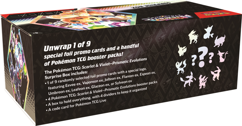 Pokemon Scarlet & Violet Prismatic Evolutions: Surprise Box