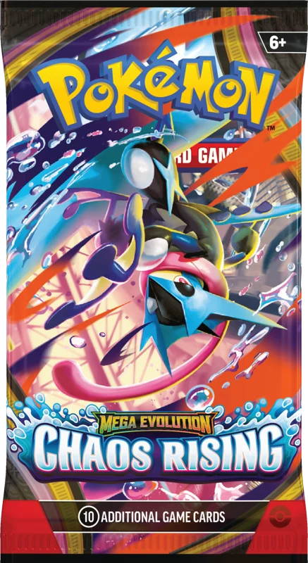 Pokemon Mega Evolution Chaos Rising 1x Booster Pack (10 Cards)