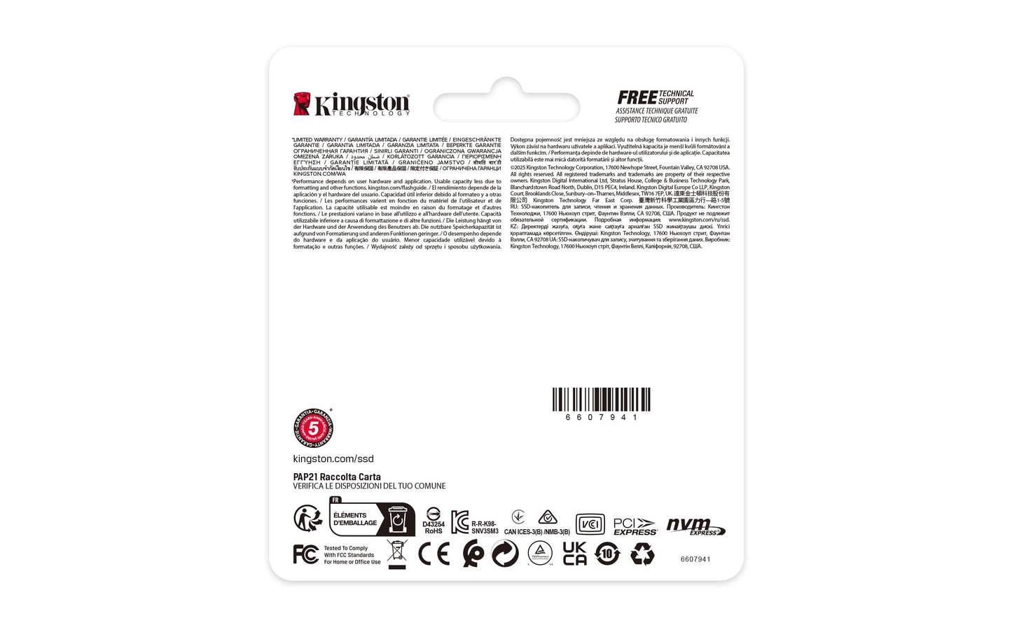 Kingston NV3 NVMe PCIe 4.0 Internal SSD - 2TB