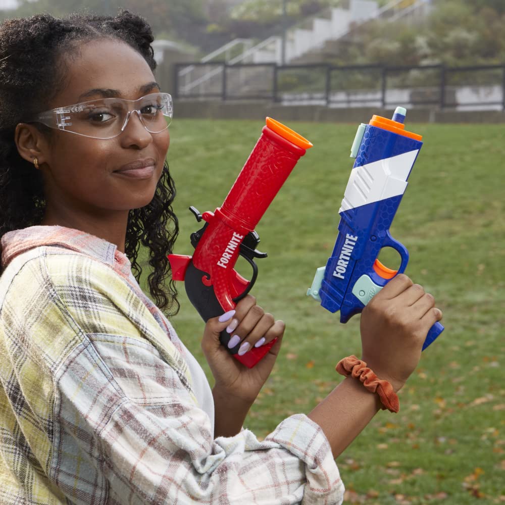 Nerf Fortnite Dual Pack Includes 2 Fortnite Blasters and 6 Nerf Elite Darts