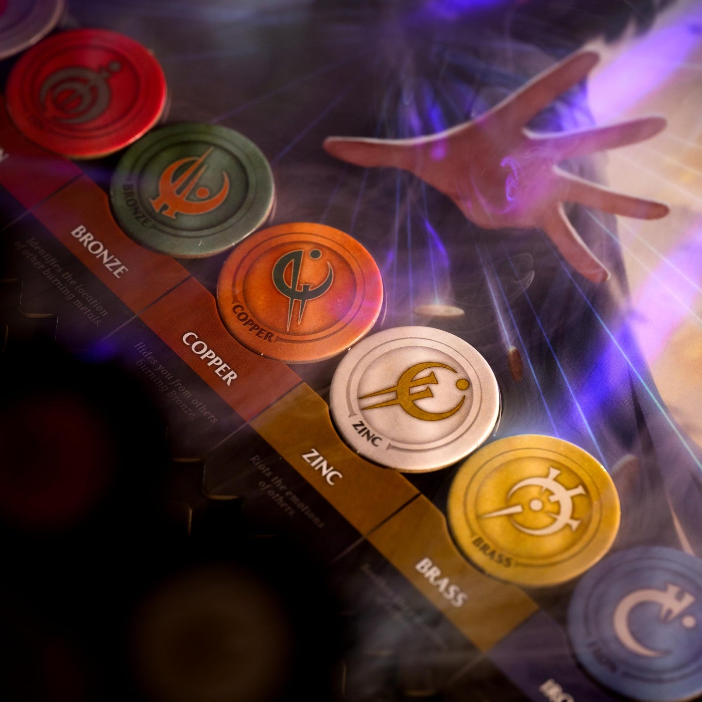 Brotherwise Games Brandon Sanderson's Mistborn Deckbuilding Game - Forge Alliances in Epic Metal-Burning Battles - Cooperative Card Game - Immersive Strategic Gameplay - 1 to 4 Players, Ages 13+