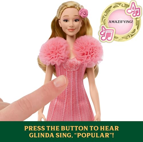 Mattel Wicked Singing Glinda Fashion Doll & Accessories,