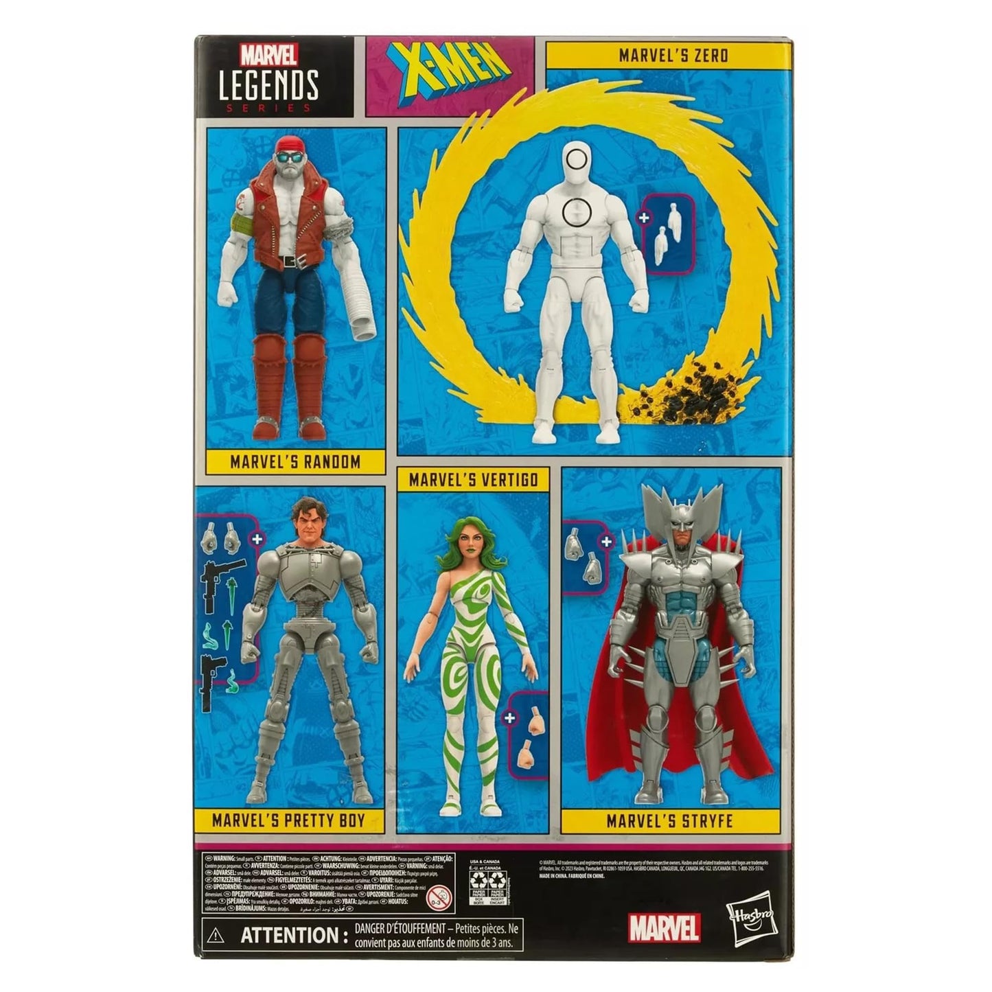 Marvel Hasbro Legends Series: X-Men Villains, X-Men 60th Anniversary Action Figure Set, 6 inch Action Figures