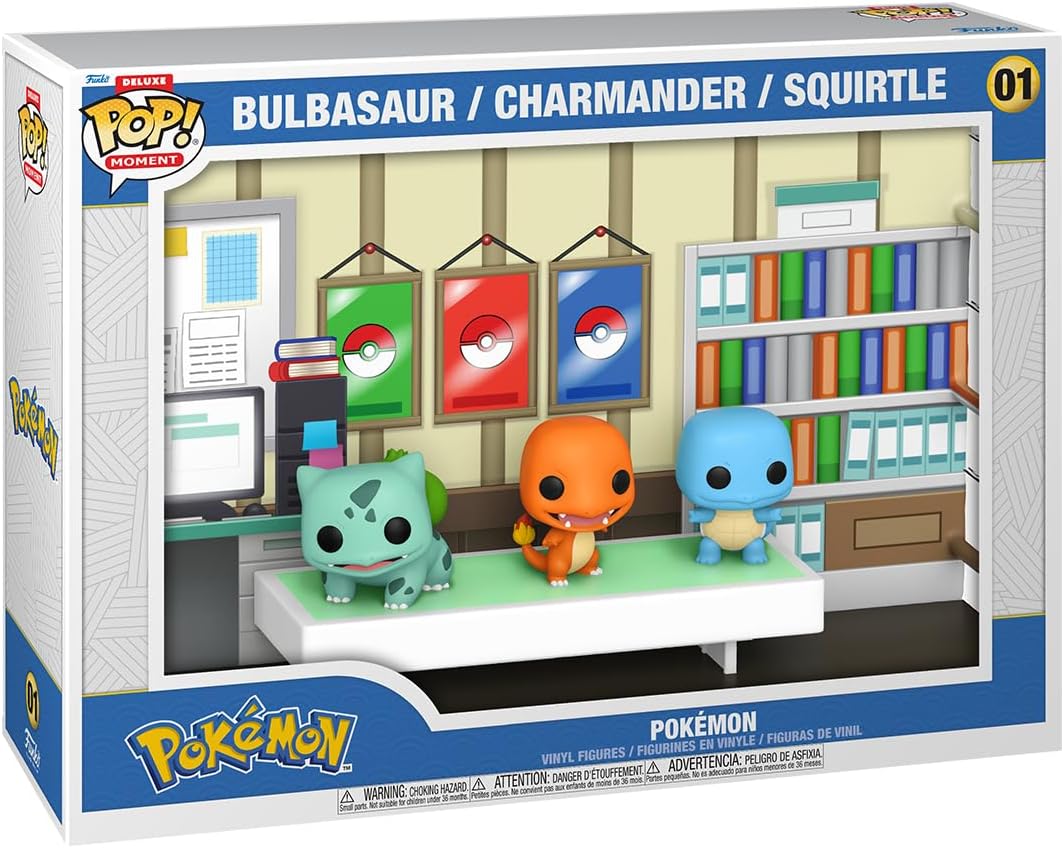 Funko POP! Moments Deluxe: Pokemon - Starters (1996) - Collectable Vinyl Figure