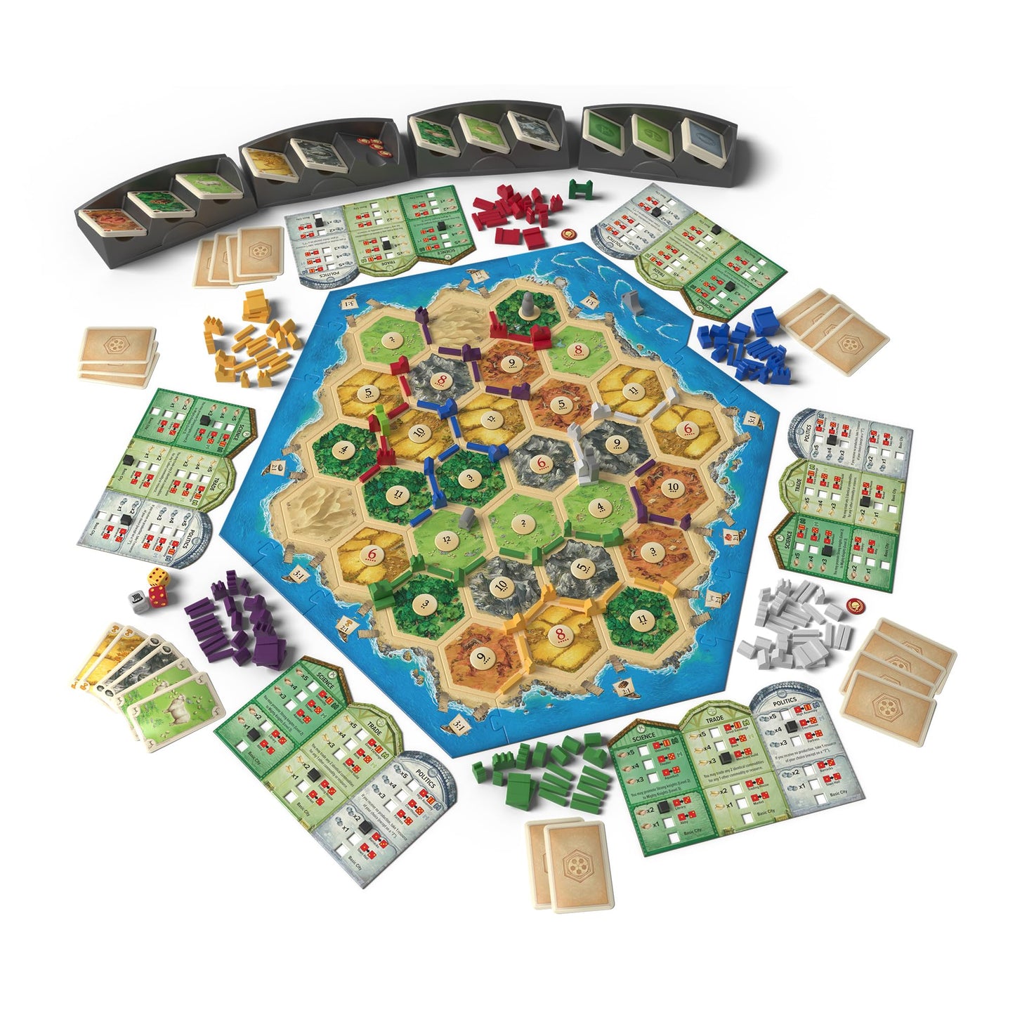CATAN 6th Edition – The Strategy Board Game | Build Your Civilisation & Outsmart Your Rivals | For Families, Adults & Teens | Trade, Build & Settle to Victory | 3–4 Players, Ages 10+, 60 Mins
