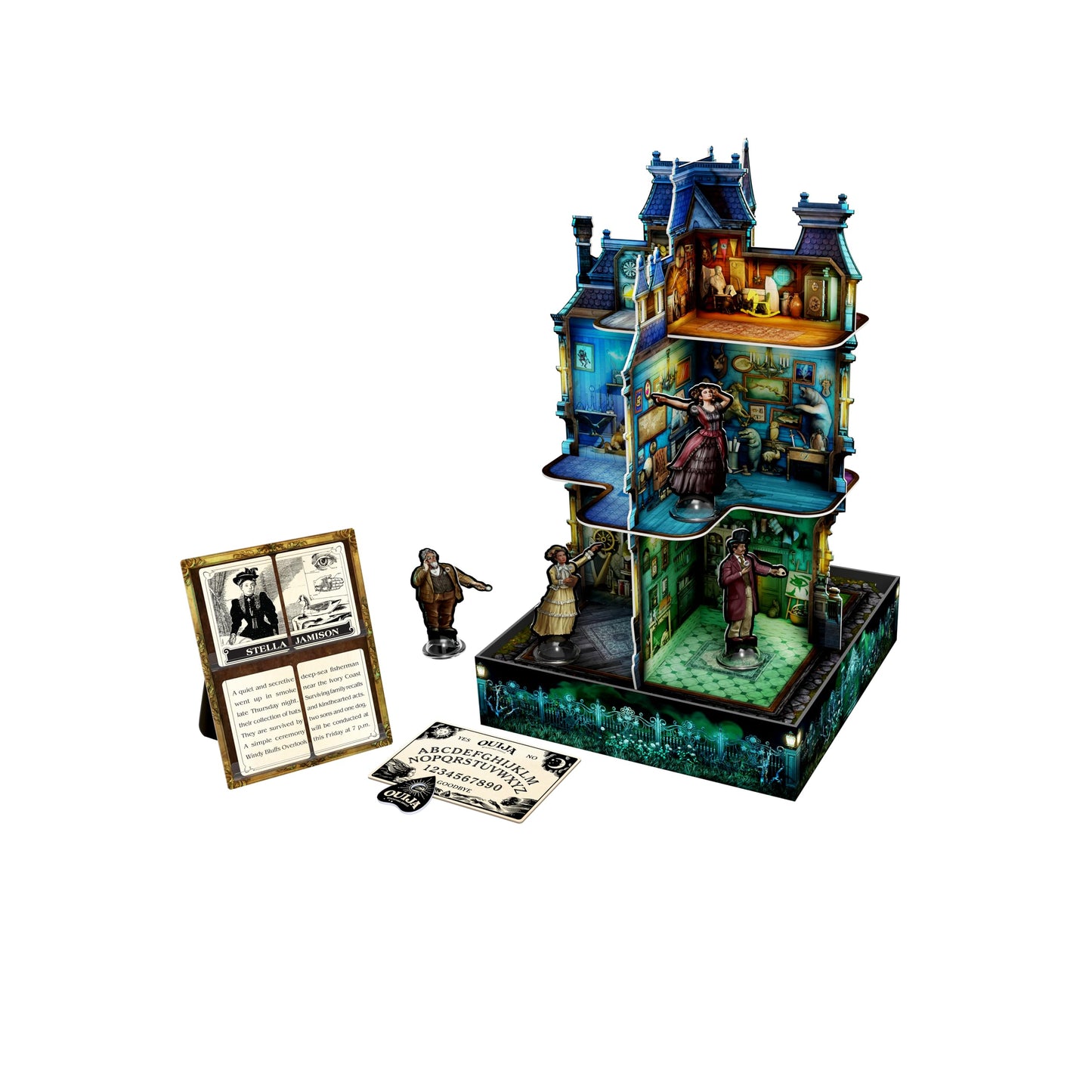 Funko Games Ouija Manor: A Game of Mystery and Deduction | Adventure Strategy Board Game for Adults | 2-5 Players Ages 10+