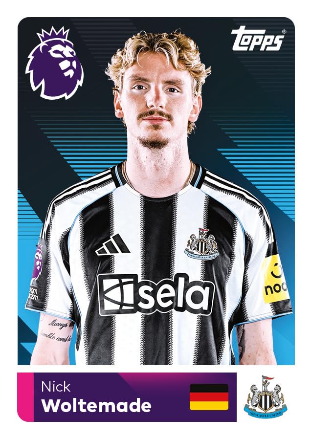 Topps Premier League Stickers 2026 - Mega Pack (Contains 18 Packets of Premier League Stickers (108 Stickers in Total).