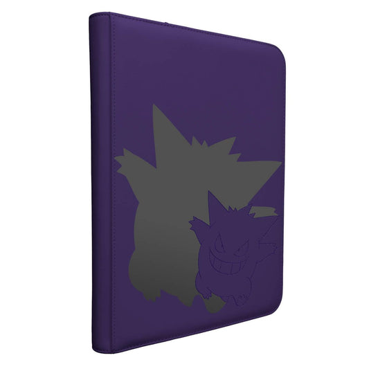 Ultra Pro | Pokemon Elite Series Genga 9-Pocket Zippered PRO Binder | Trading Card Game Accessory, Purple
