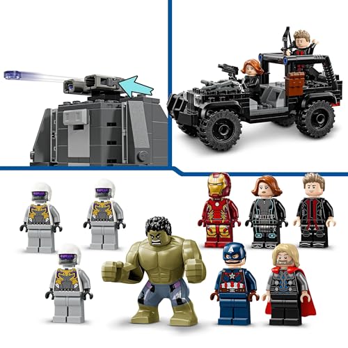 LEGO Marvel The Avengers Assemble: Age of Ultron, Buildable Super Hero Toy Set for 10 Plus Year Old Kids, Boys & Girls, with 8 Minifigures Including Thor, Hulk and Iron Man, Gift Idea 76291
