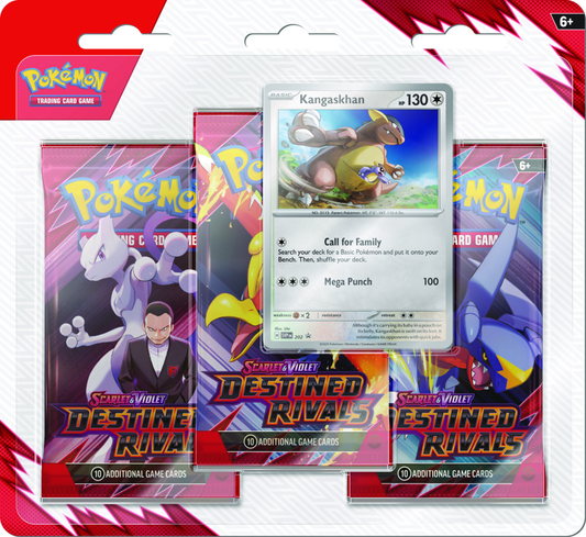 Pokemon Scarlet & Violet Destined Rivals: 3 Pack Blister (random pick)