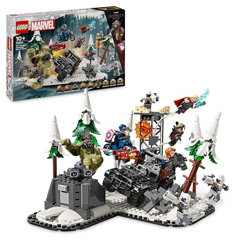 LEGO Marvel The Avengers Assemble: Age of Ultron, Buildable Super Hero Toy Set for 10 Plus Year Old Kids, Boys & Girls, with 8 Minifigures Including Thor, Hulk and Iron Man, Gift Idea 76291