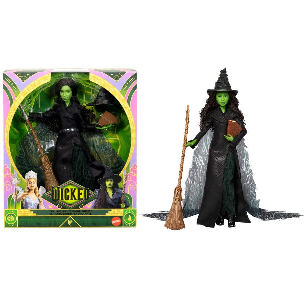 Mattel Wicked, Deluxe Elphaba Fashion Doll & Accessories