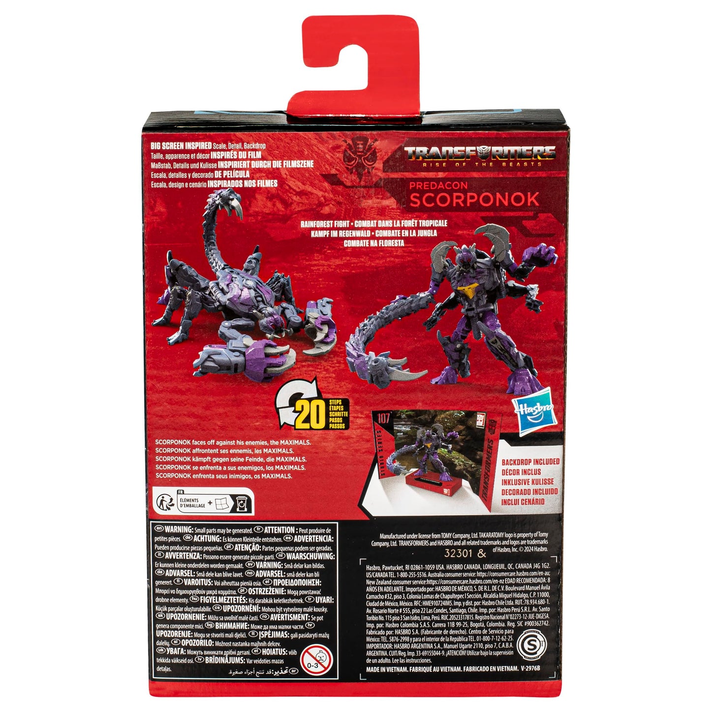 Transformers Studio Series Deluxe Rise of the Beasts 107 Predacon Scorponok Action Figure